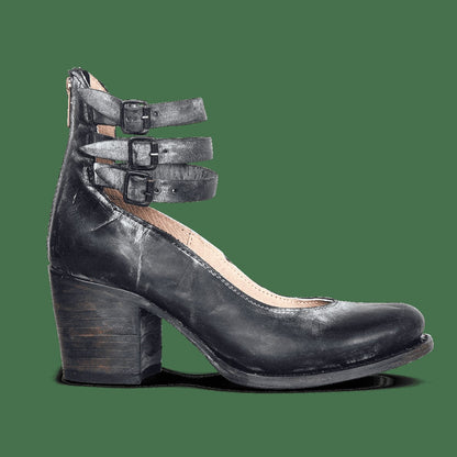 "Snake Chic Triple-Heel Pumps